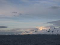 dawn over antartica