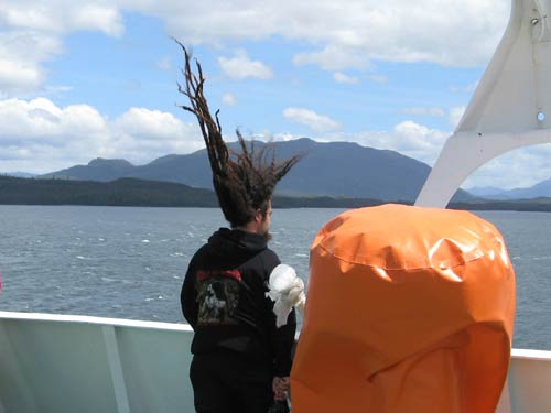 Its windy on the Navimag Ferry