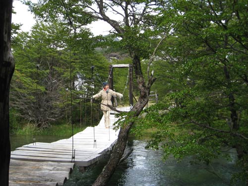 walking  round El Chalten