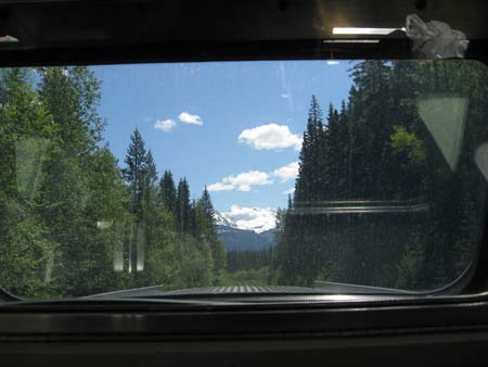 View back from the Park Car