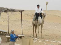 Barbara Kearns at the Pyramids