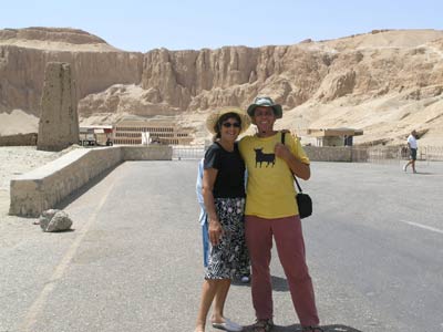 David and Chris Grant at Luxor