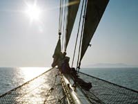 Bowsprit of a clipper ship