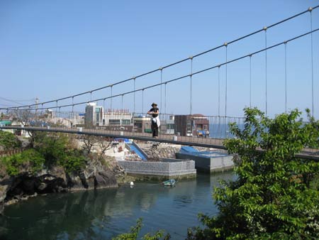 cheju suspension bridge for pedestrians