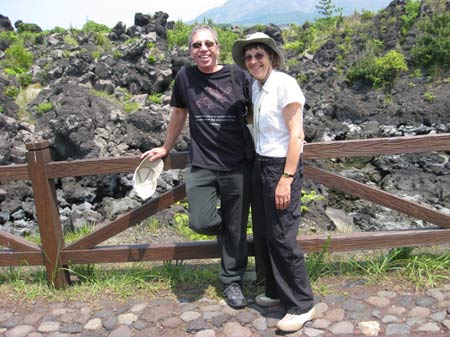lava flow at Kagoshima
