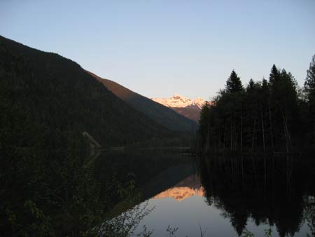 griffin lake at dusk, reflections