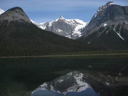 En route golden t Lake Louise