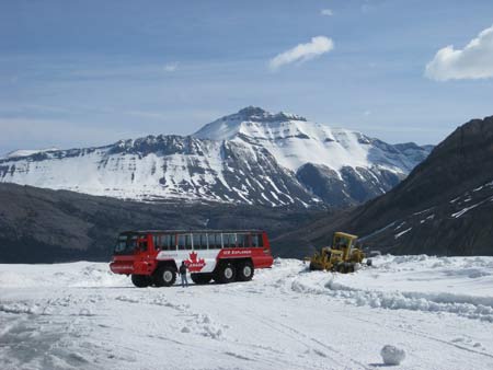 even the locals get into difficulties on the columbia icefield