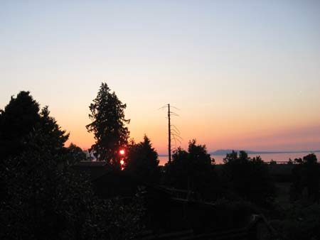 Sunset at Qualicum Beach