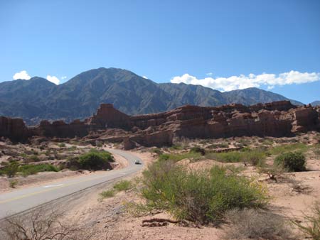 road from Cafayate to Salta