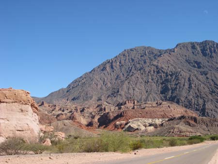 road from Cafayate to Salta